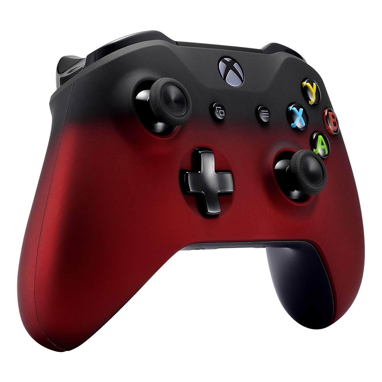 black and red xbox controller